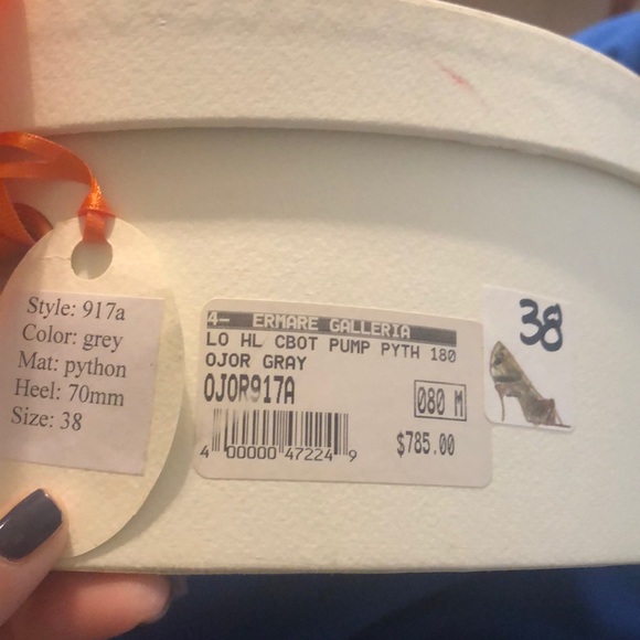 O Jour python snakeskin heels from Italy - Picture 4 of 6